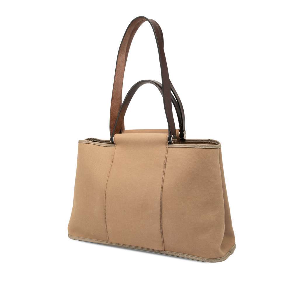 Hermès Toile Cabag Elan PM Brown Canvas Good condition - Back View