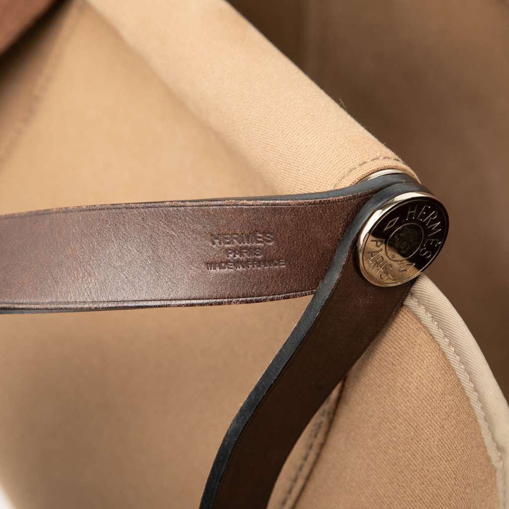 Hermès Toile Cabag Elan PM Brown Canvas Good condition - Box View
