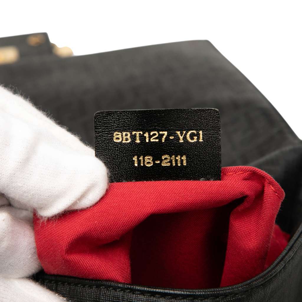 Fendi Zucchino Spalmati Crossbody Black Canvas Very good - Box View