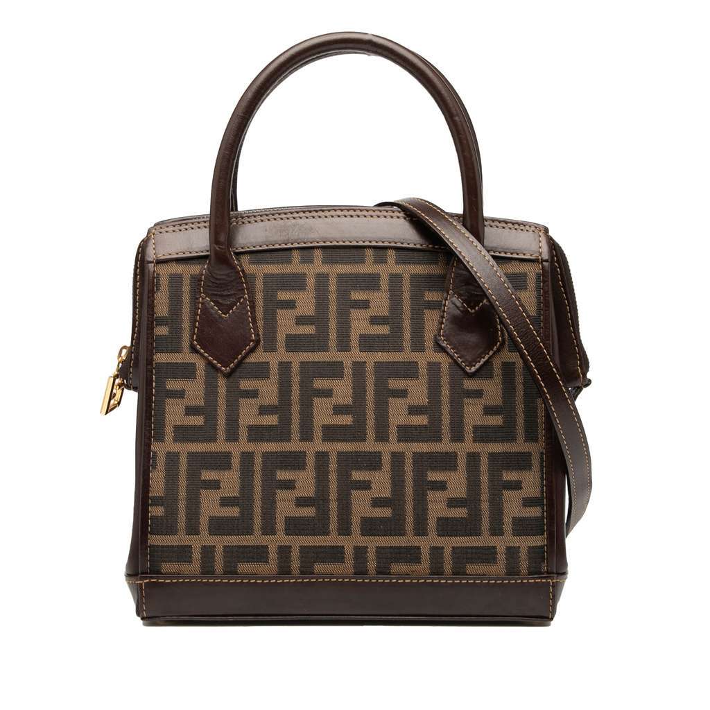 Fendi Zucca Canvas Satchel Brown Canvas Very good condition - Front View