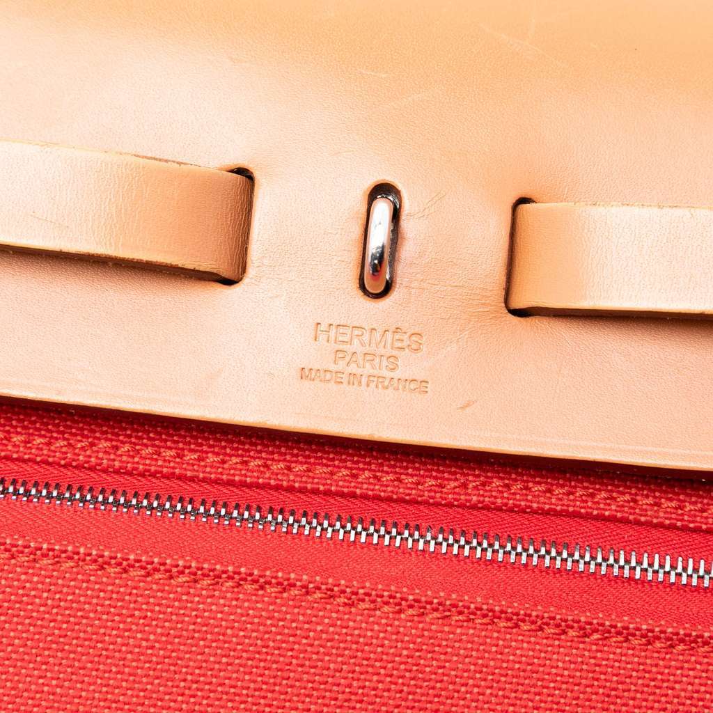 Hermès Toile Herbag Zip 31 Orange Canvas Good condition - Box View