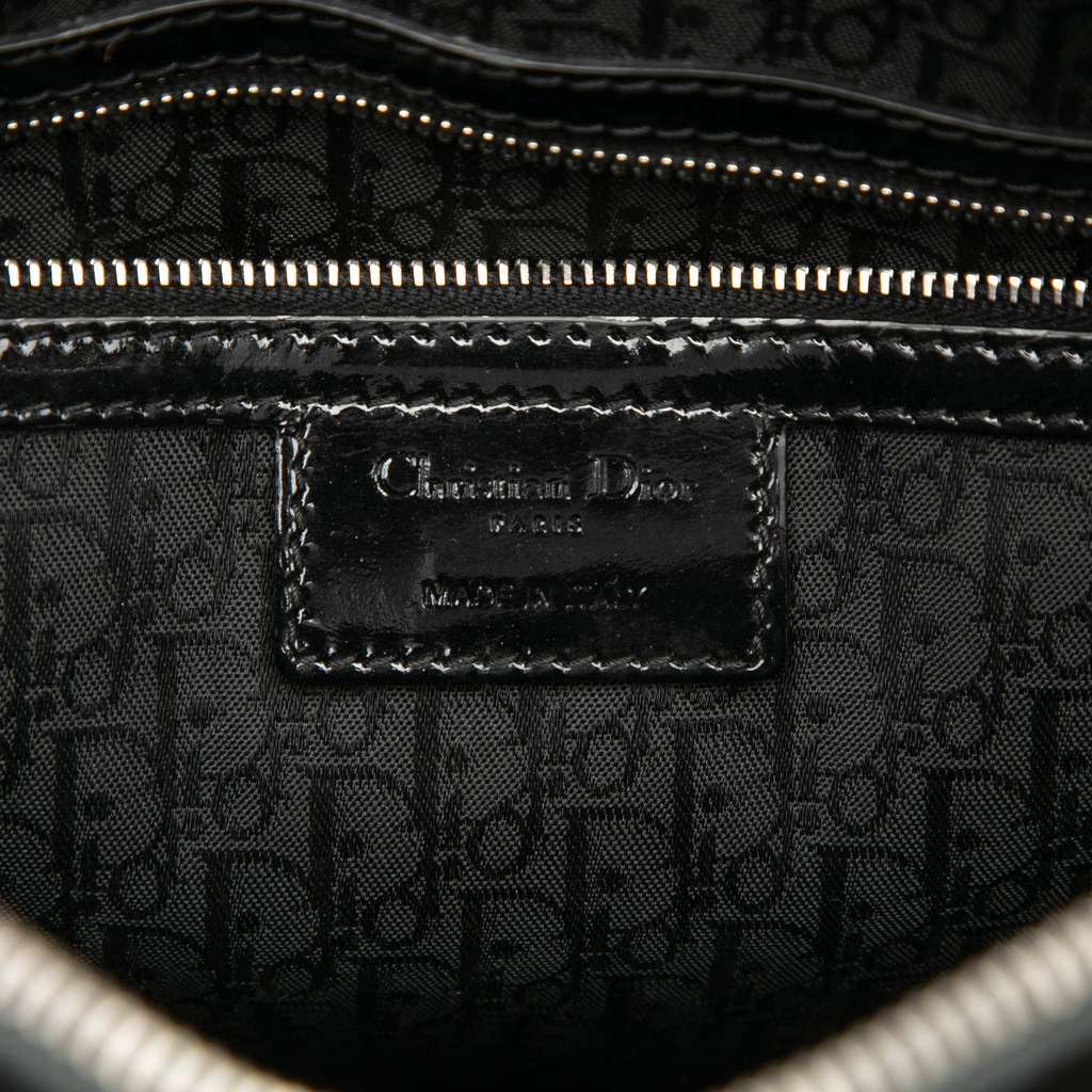 Dior Large Patent Cannage Lady Dior Black Leather Very good - Box View