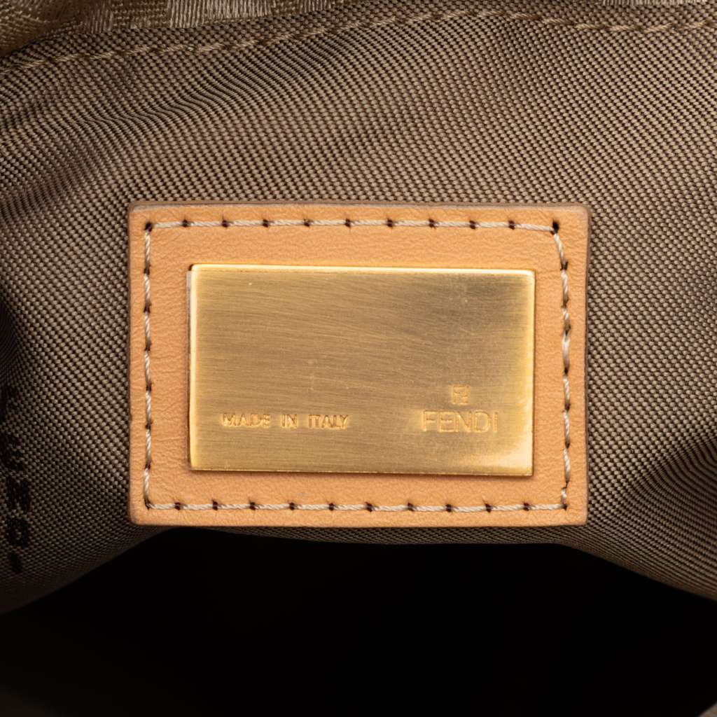 Fendi Zucchino Canvas Tote Brown Canvas Very good - Box View