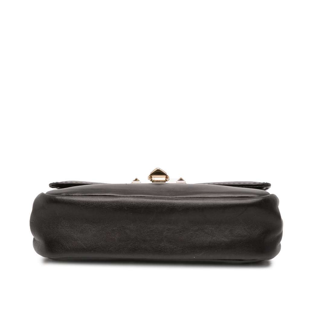 Valentino Small Leather Rockstud Crossbody Black Leather Very good - Inside View