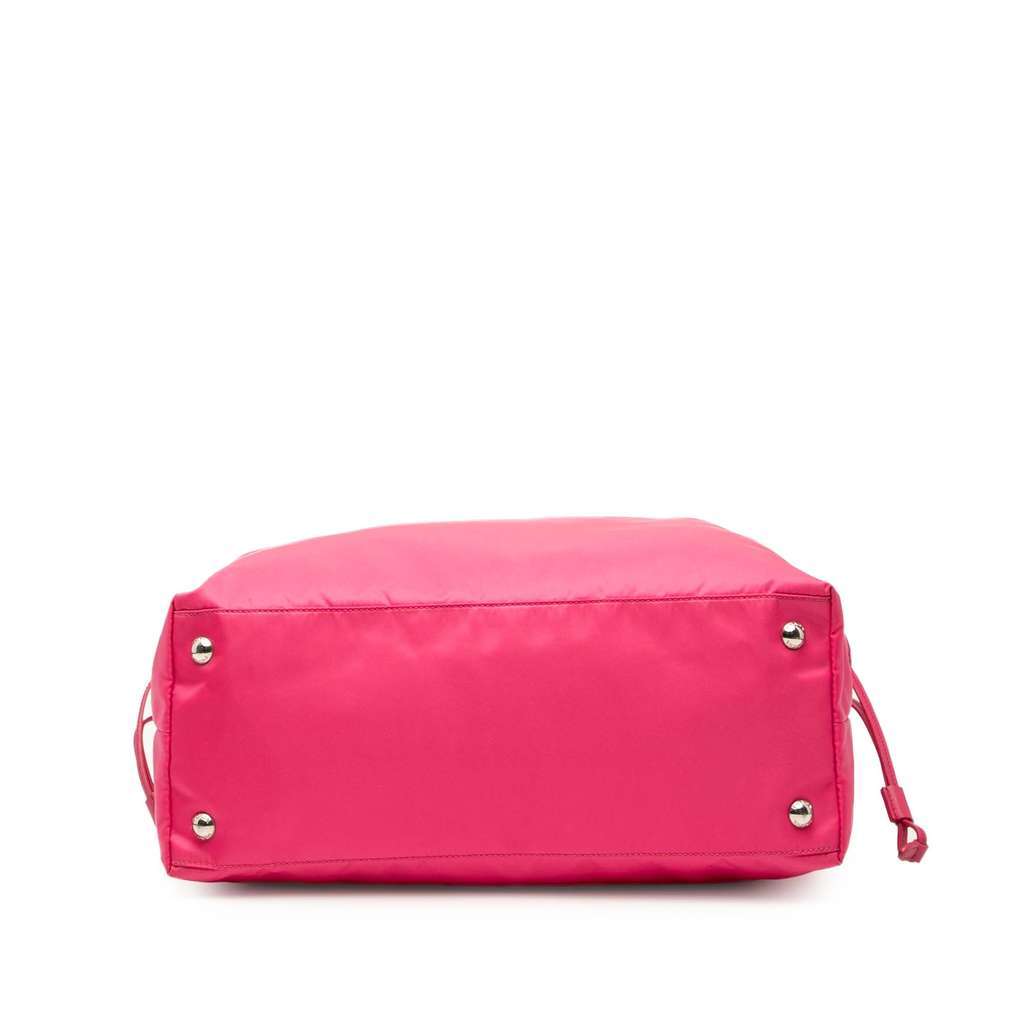 Prada Saffiano Trimmed Tessuto Open Convertible Tote Pink Very good - Inside View