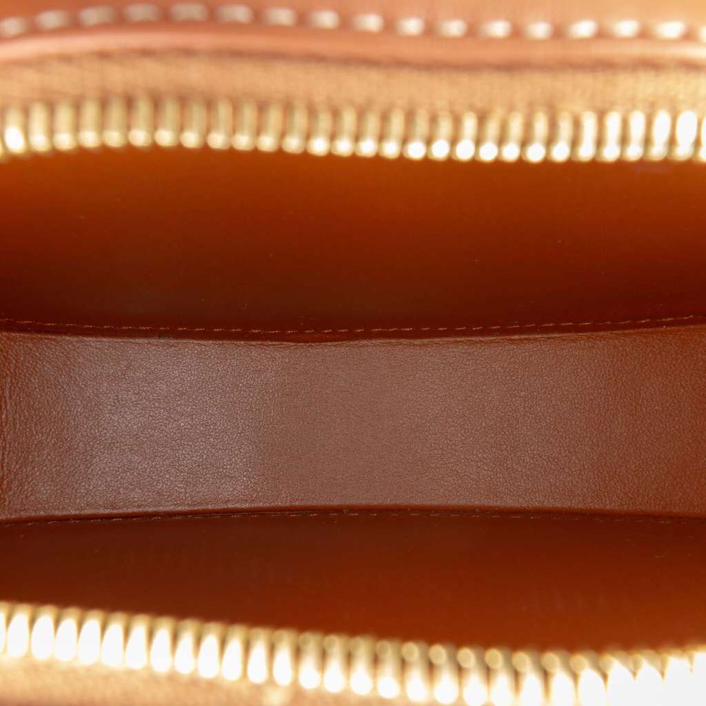 Celine Small Calfskin Cuir Triomphe Oval Crossbody Brown Leather Very good - Model View