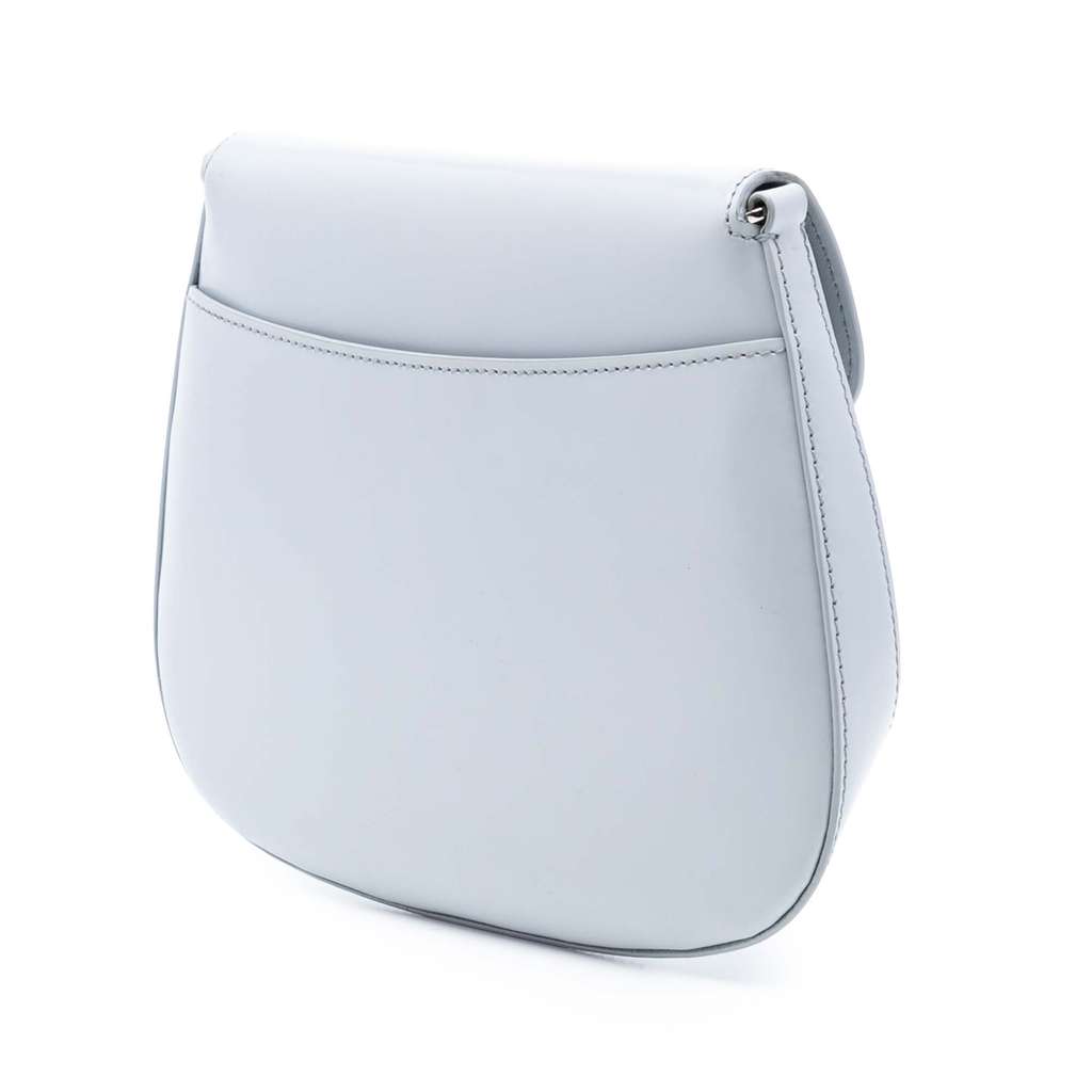 Prada Mini Brushed Leather Cleo Flap Grey Leather Very good condition - Inside View