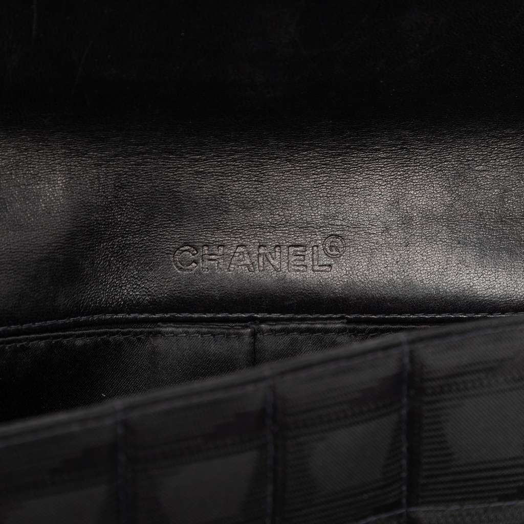 Chanel New Travel Line Nylon East West Flap Black Good - Box View