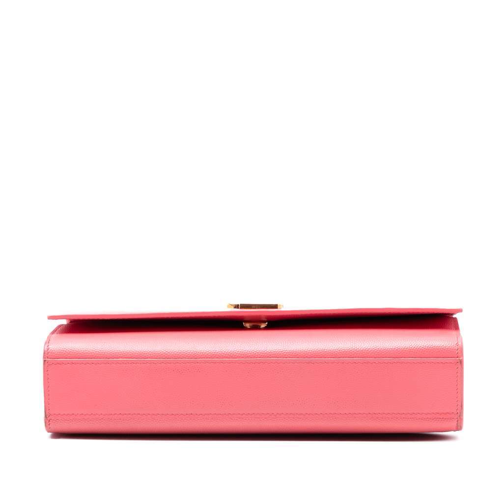 Saint Laurent Medium Grain De Poudre Monogram Kate Crossbody Pink Leather Very good - Inside View