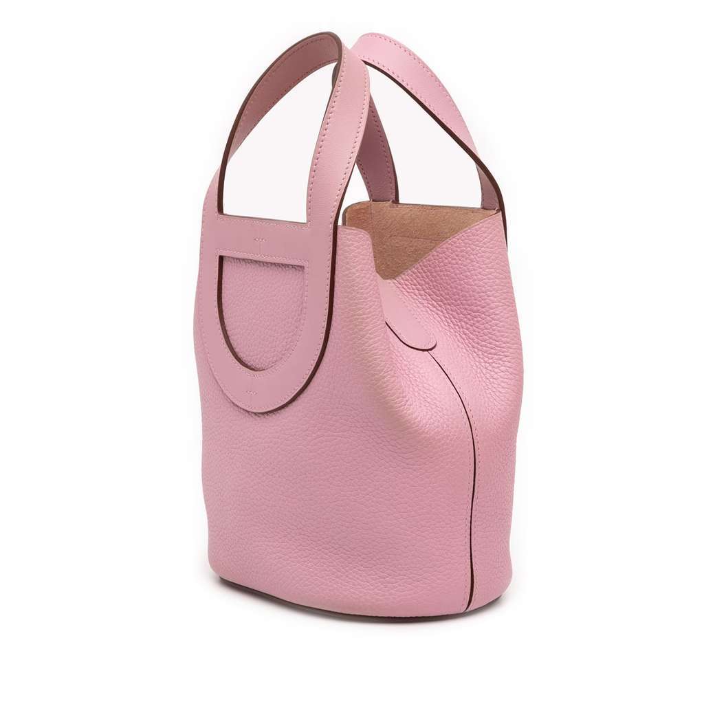 Hermès Clemence and Swift In The Loop 18 Pink Leather Very good - Back View