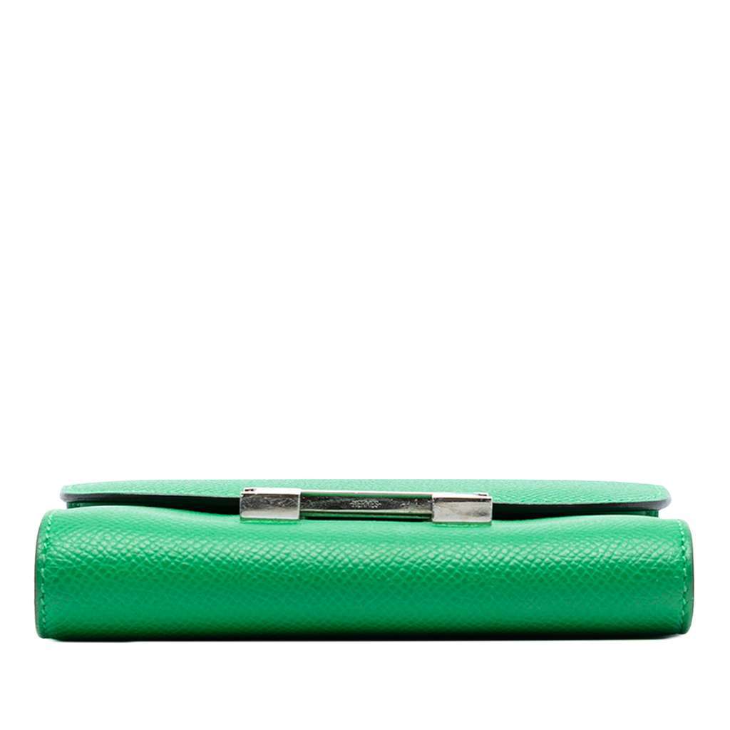 Hermès Epsom Constance Slim Wallet Green Leather Very good condition - Inside View