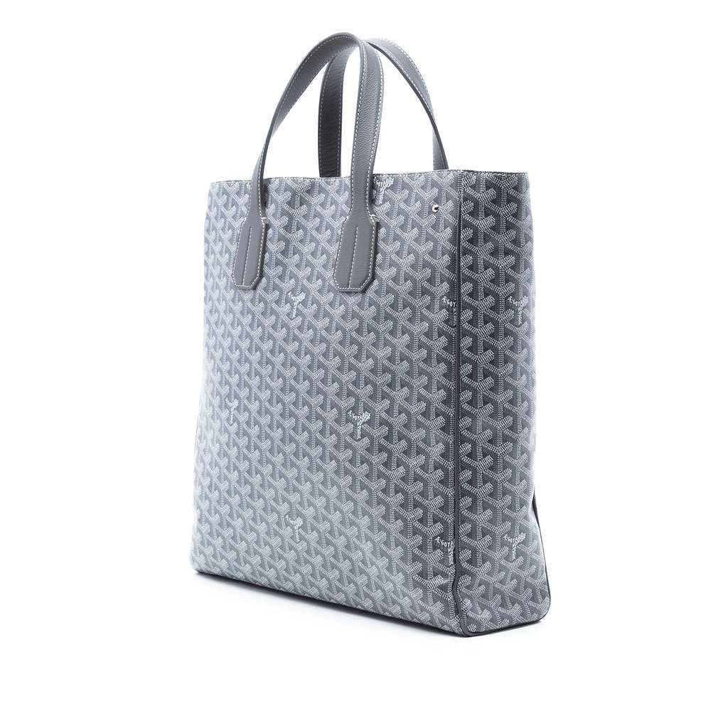 Goyard Goyardine Voltaire Grey Canvas Very good - Back View