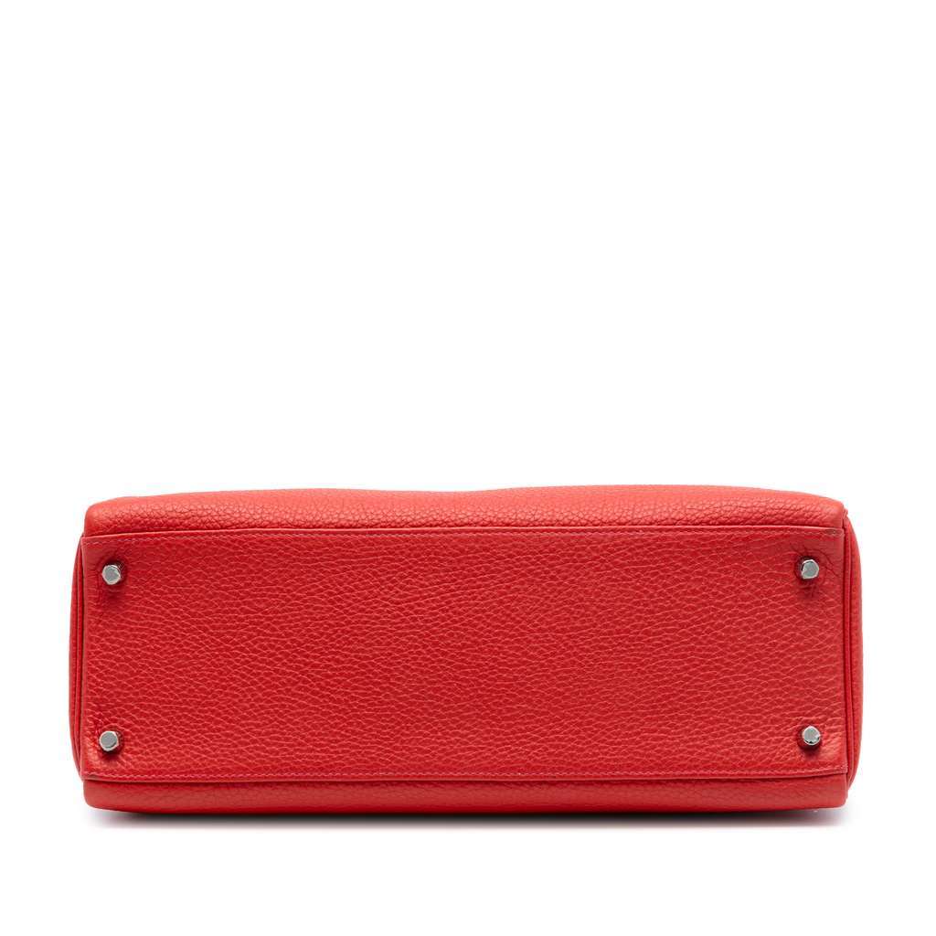 Hermès Togo Kelly II Retourne 35 Red Leather Good condition - Inside View