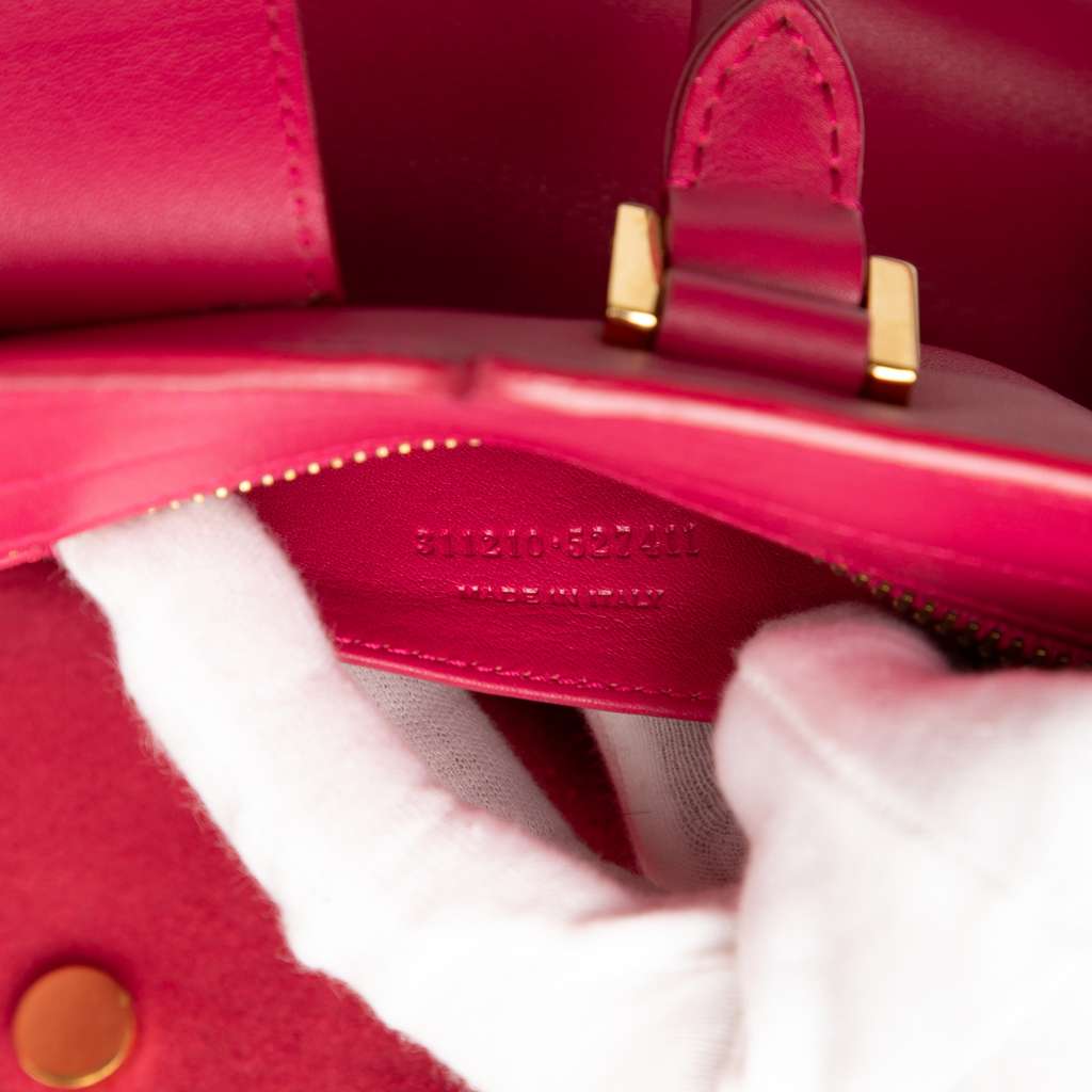 Saint Laurent Small Calfskin Cabas Chyc Satchel Pink Leather Very good - Box View