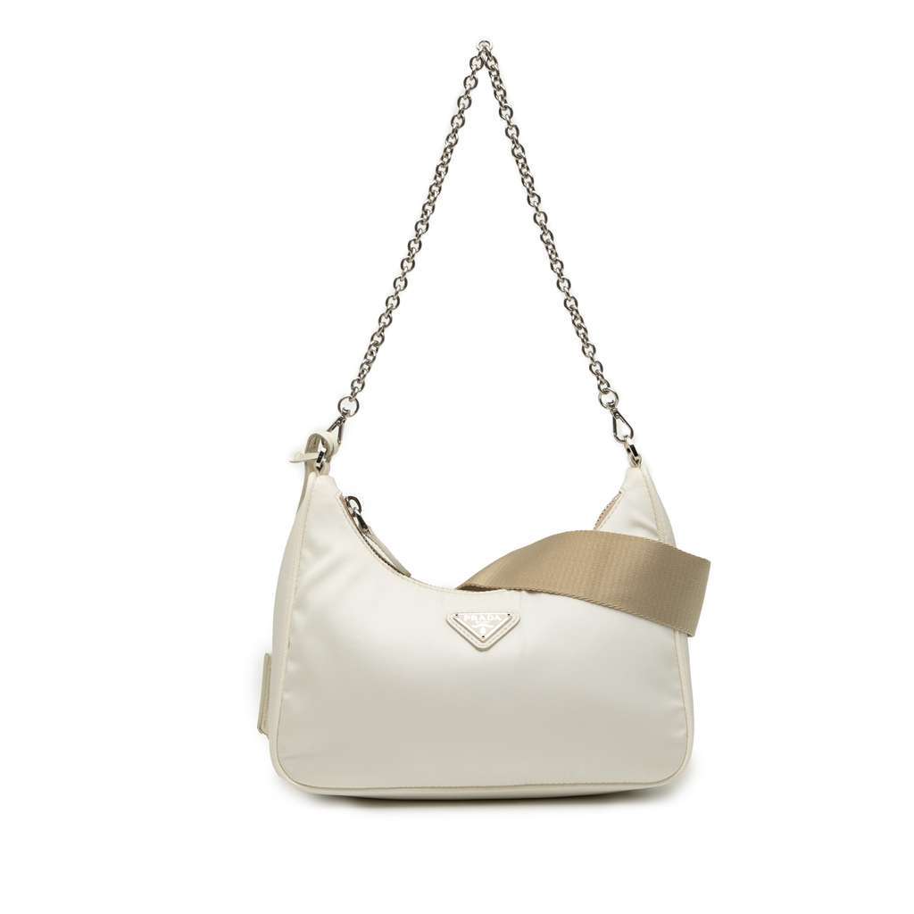 Prada Re Nylon Re Edition 2005 Satchel White Very good - Front View