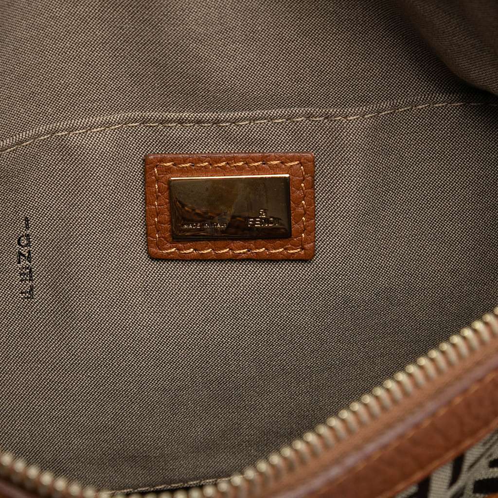 Fendi Zucchino Canvas Tote Brown Canvas Good condition - Box View