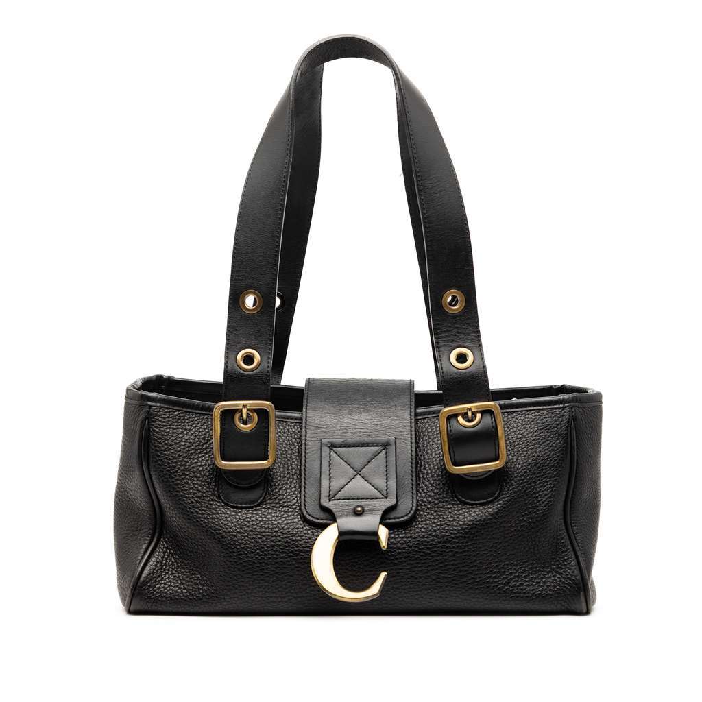 Chloé Leather Shoulder Bag Black Leather Good condition - Front View