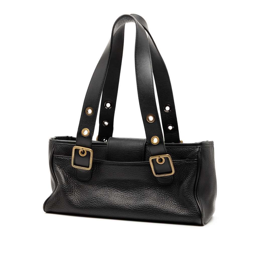 Chloé Leather Shoulder Bag Black Leather Good condition - Back View