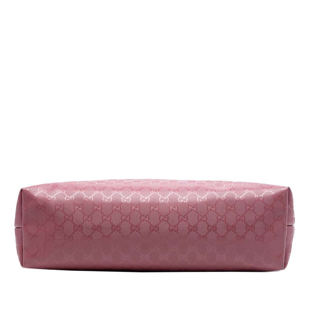 Gucci Large GG Imprime Tote Pink Canvas Good - Inside View