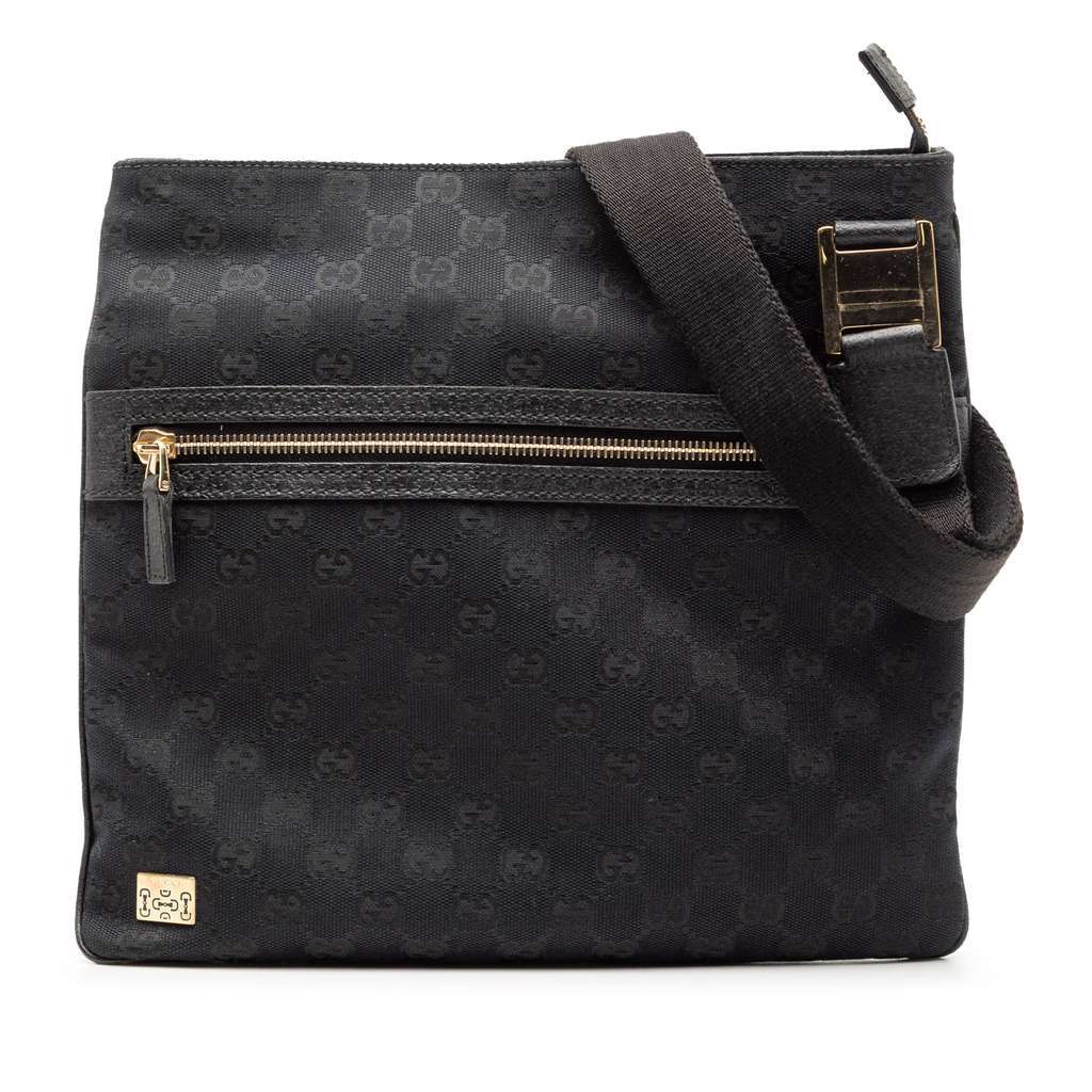 Gucci GG Canvas Pop Crossbody Black Canvas Very good condition - Front View