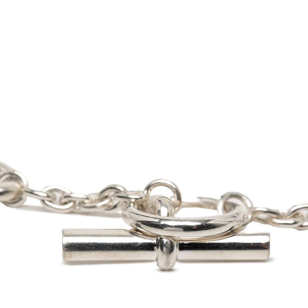 Hermès Sterling Silver Farandole Long Necklace 160 Silver Silver Good condition - Back View