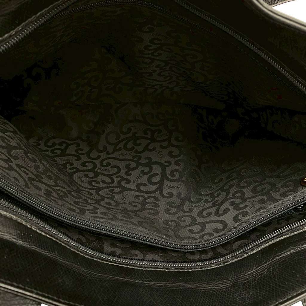 Saint Laurent Arabesque Embossed Leather Tote Black Leather Good - Box View