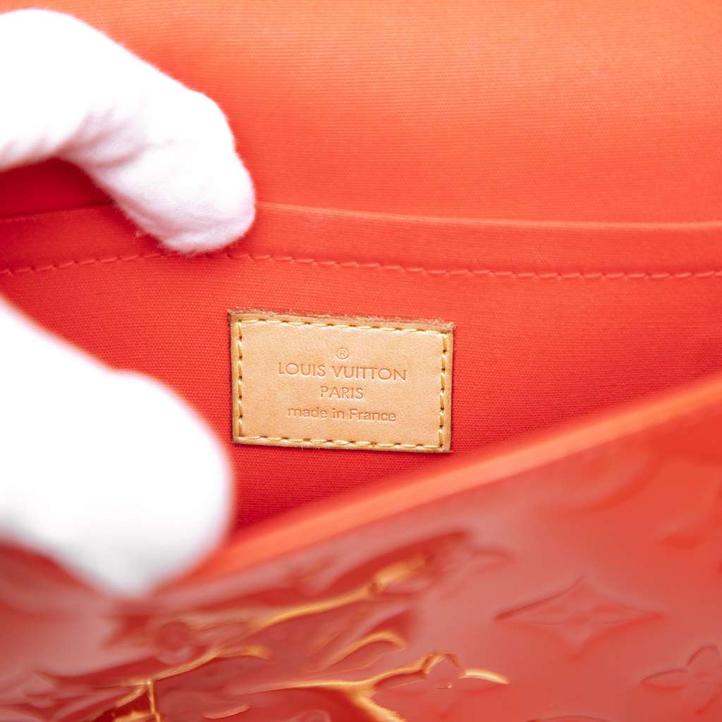 Louis Vuitton Monogram Vernis Bellflower GM Orange Leather Very good condition - Box View