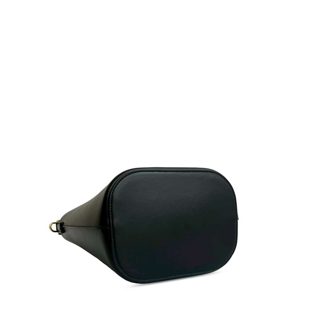 Celine Small Smooth Calfskin Louise Bucket Bag Black Leather Good condition - Inside View