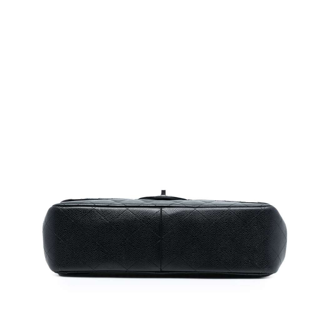 Chanel Jumbo Classic Caviar Double Flap Black Leather Very good condition - Inside View