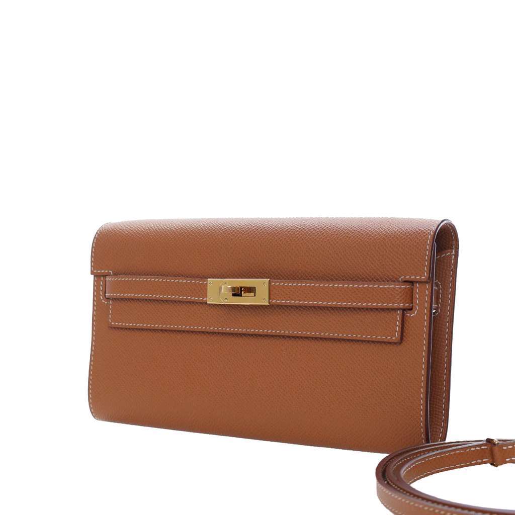 Hermès Epsom Kelly To Go Wallet Brown Leather Very good condition - Inside View