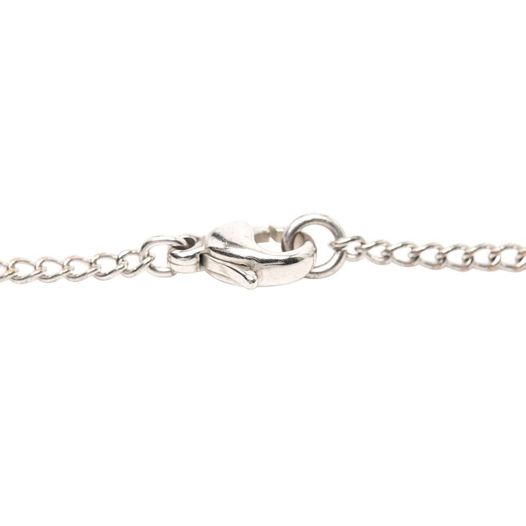 Chanel Silver Plated CC Christmas Tree Pendant Necklace Silver Metal Very good - Inside View