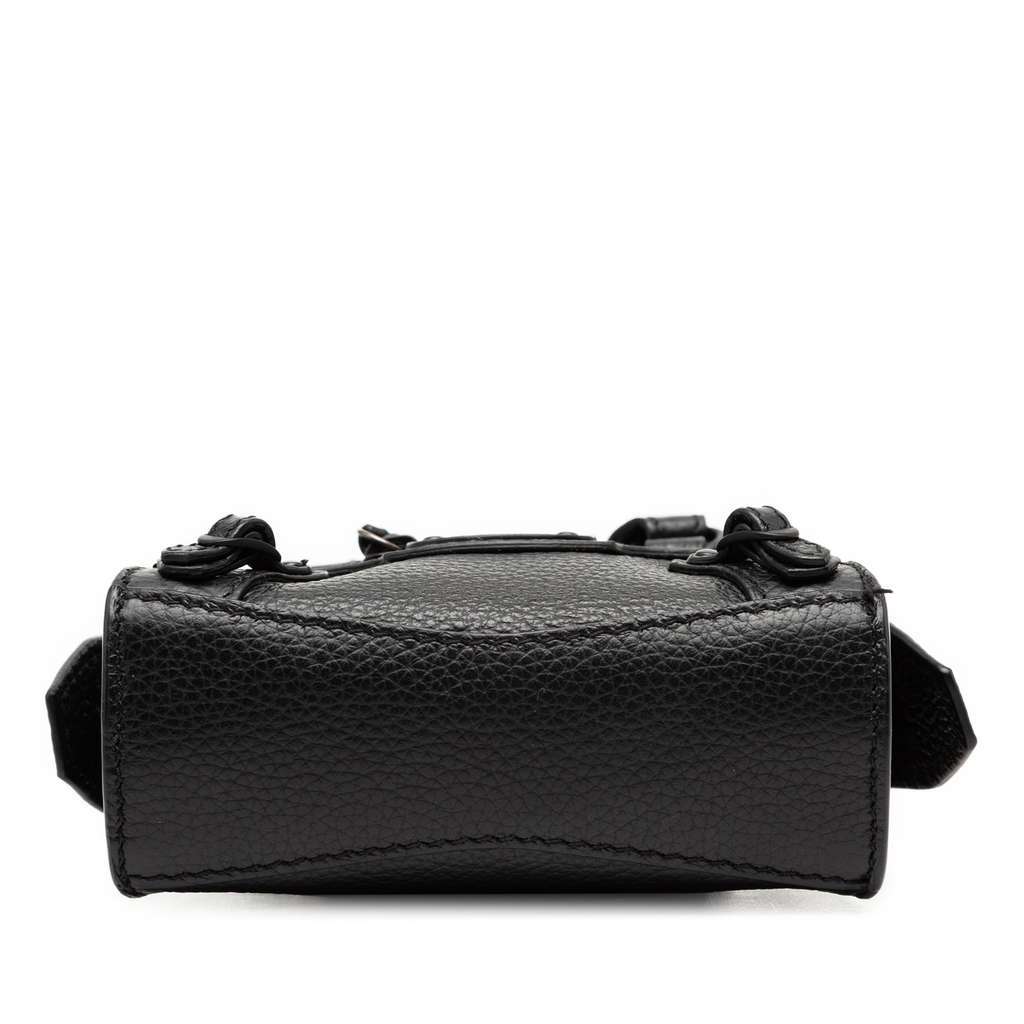 Balenciaga Super Nano Grained Calfskin Neo Classic City Satchel Black Leather Very good condition - Inside View