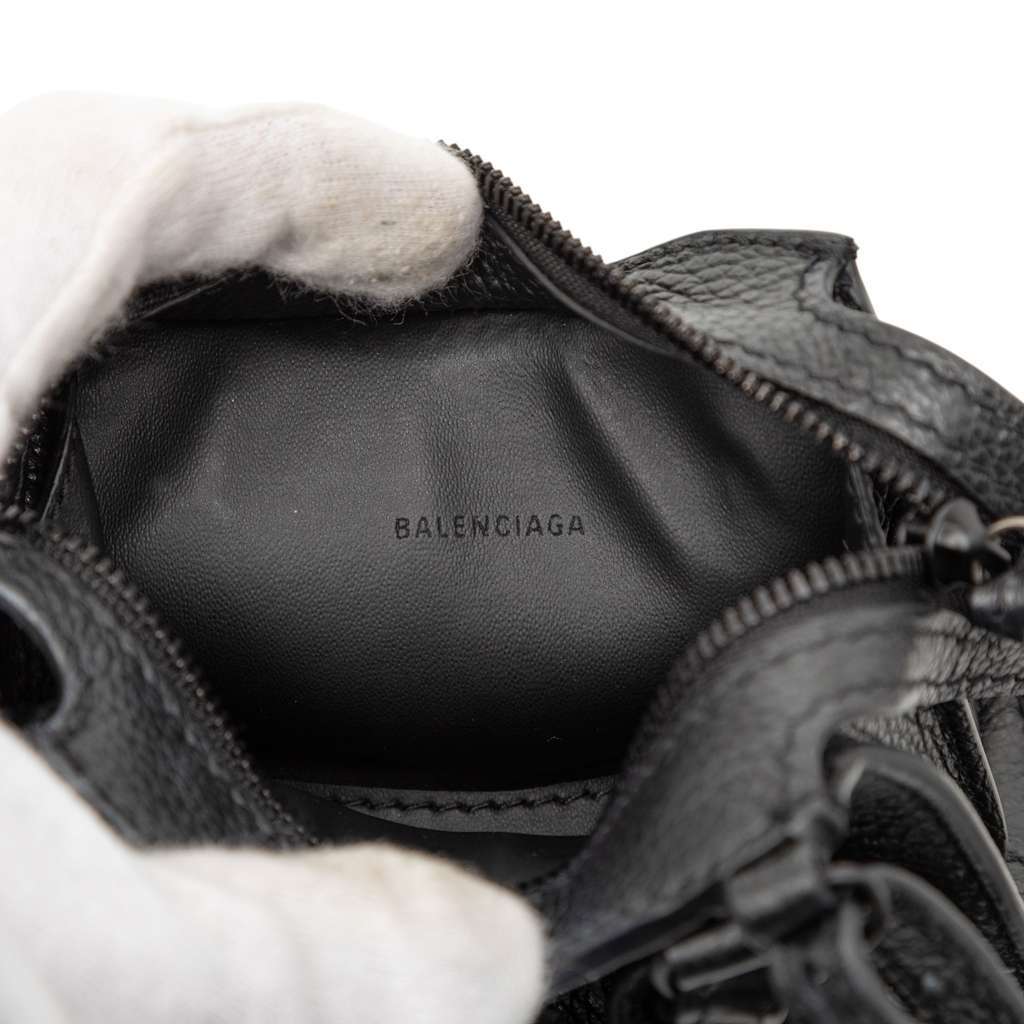 Balenciaga Super Nano Grained Calfskin Neo Classic City Satchel Black Leather Very good condition - Box View