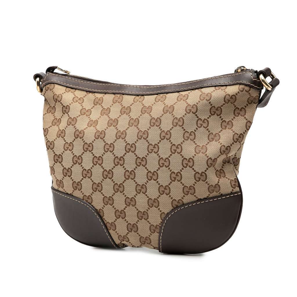 Gucci GG Canvas Lovely Crossbody Brown Canvas Good - Back View