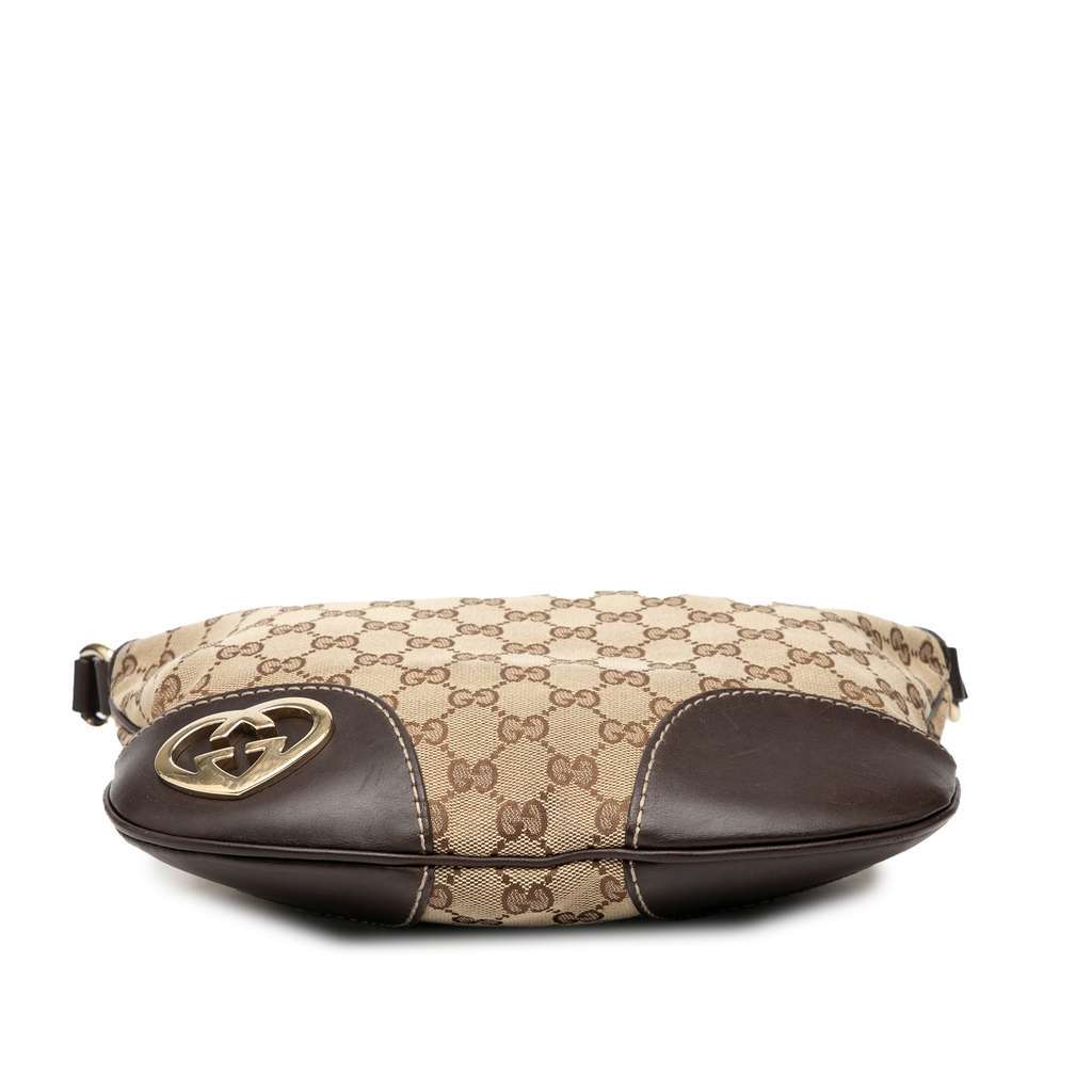 Gucci GG Canvas Lovely Crossbody Brown Canvas Good - Inside View