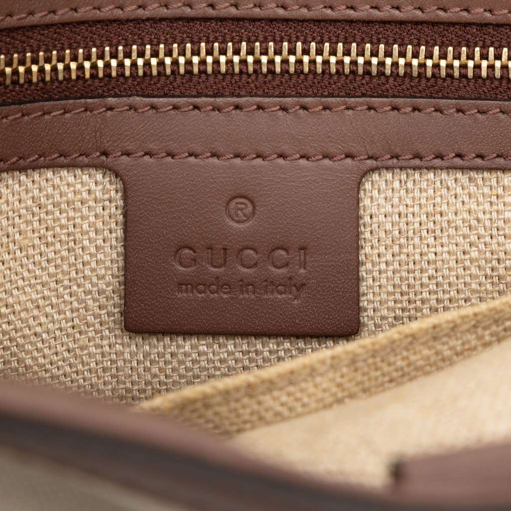 Gucci Small Canvas Logo Craft Tote Brown Canvas Very good - Box View