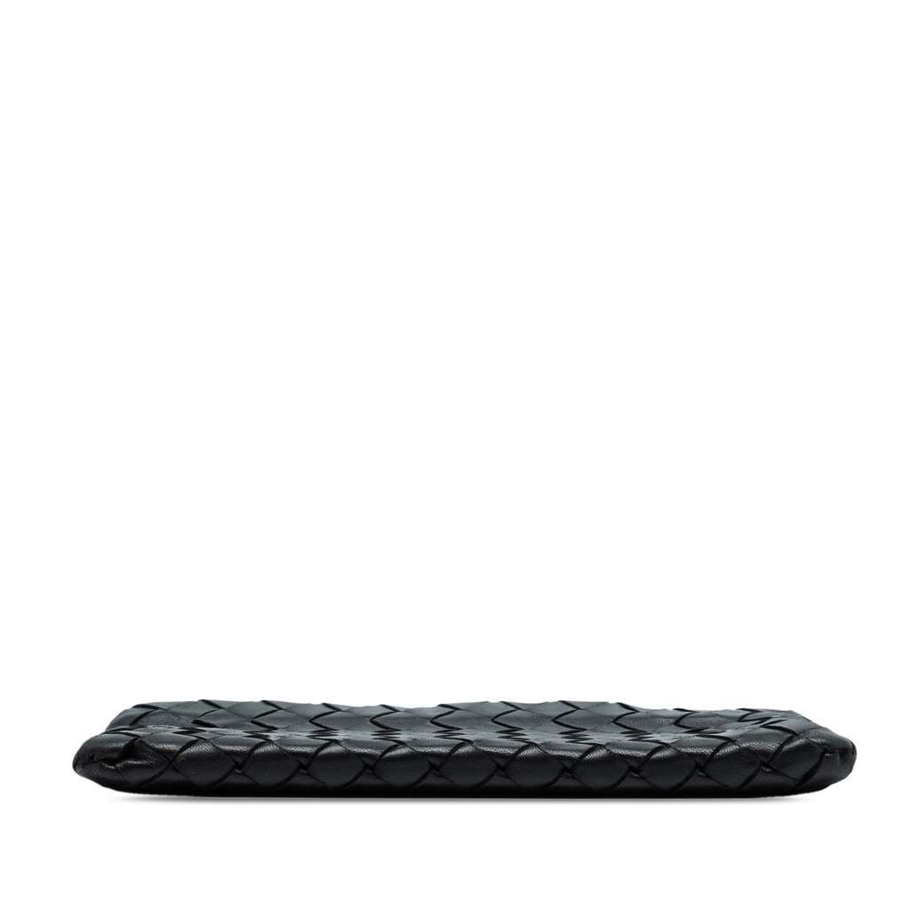 Bottega Veneta Small Nappa Intrecciato Zip Pouch Black Leather Very good condition - Inside View
