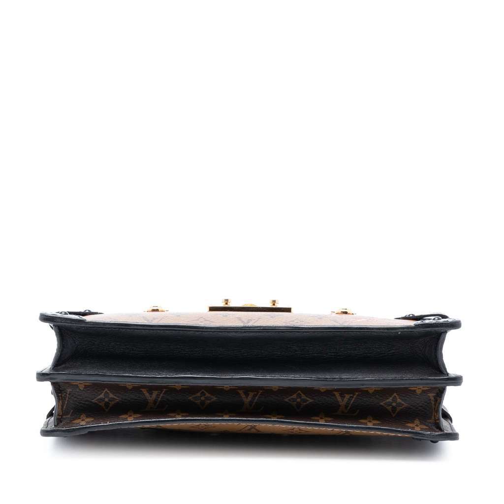 Louis Vuitton Monogram Reverse Trunk Clutch Brown Very good - Inside View