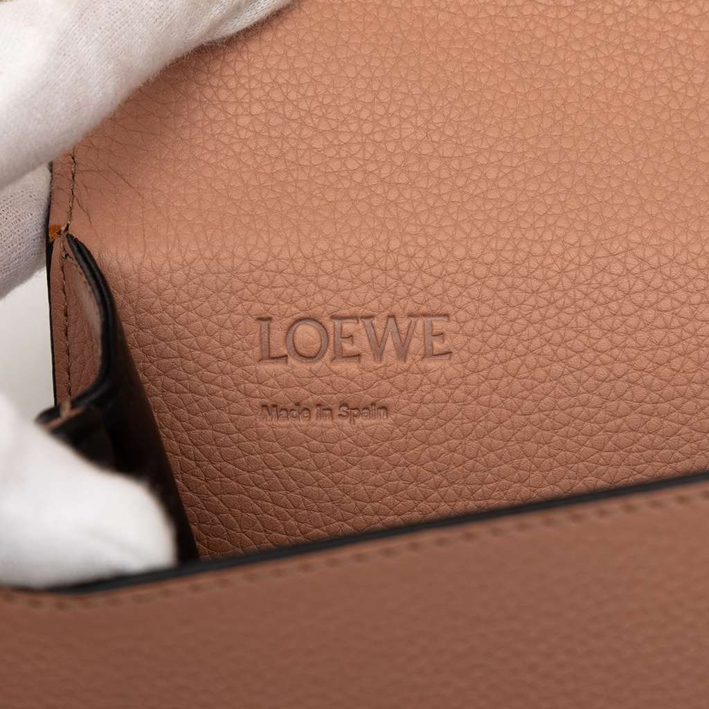 Loewe Mini Grained Calfskin Barcelona Crossbody Brown Leather Very good - Box View