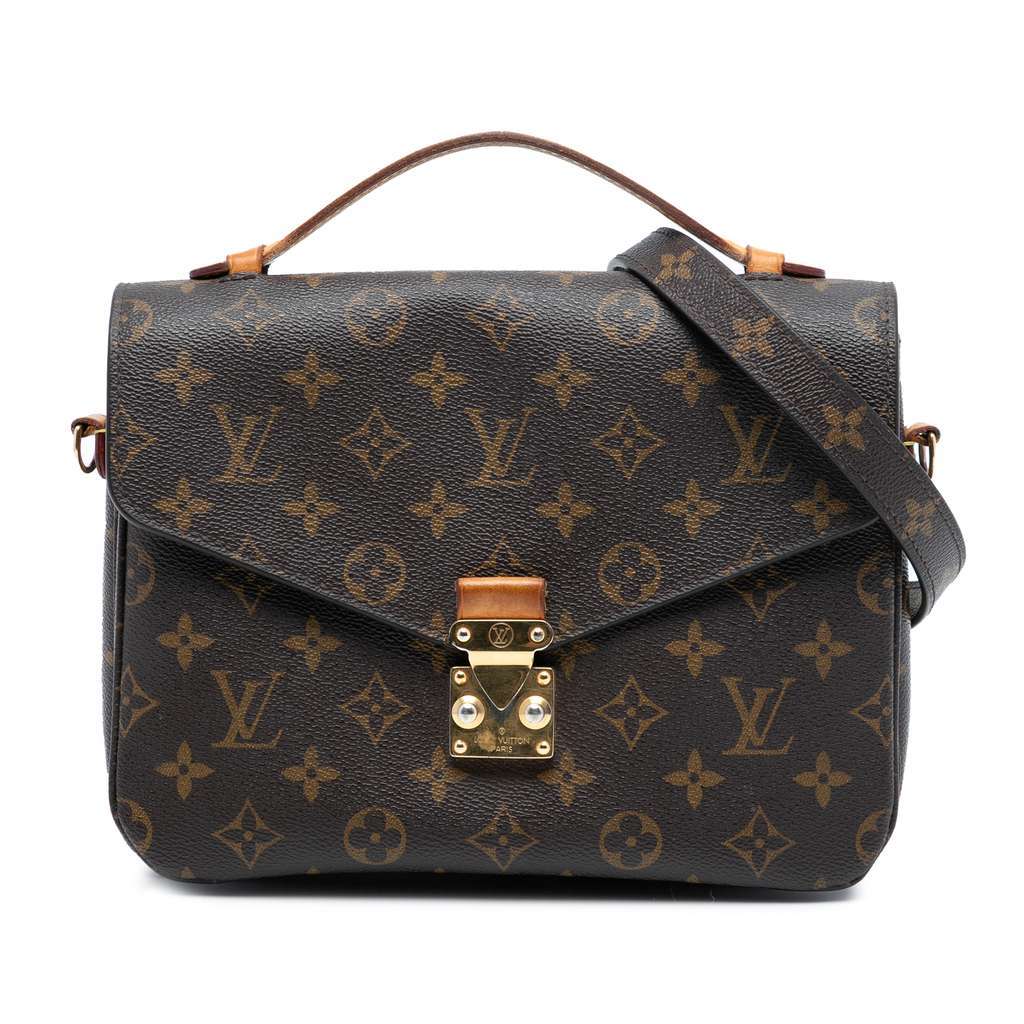 Louis Vuitton Monogram Pochette Metis Brown Very good - Front View