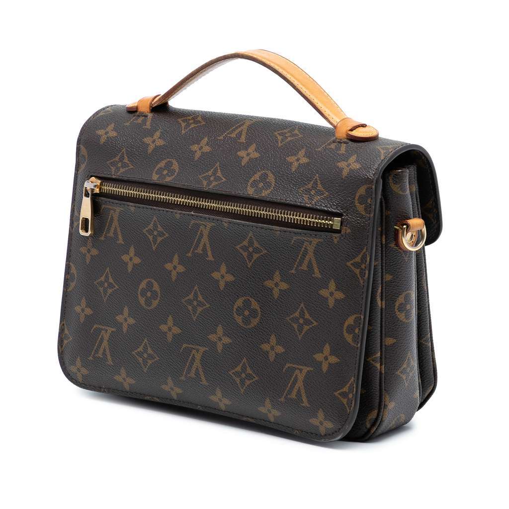 Louis Vuitton Monogram Pochette Metis Brown Very good - Back View