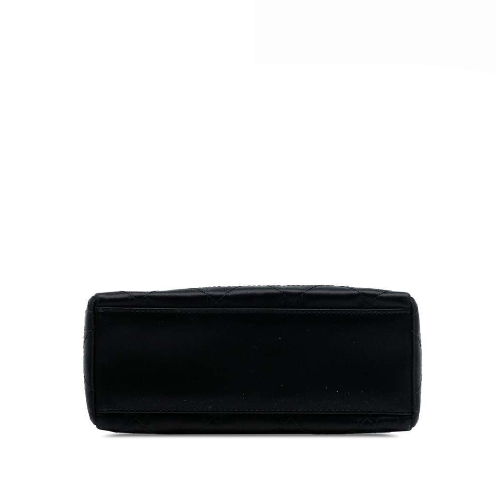 Dior Mini Satin Cannage Lady Dior Black Satin Good - Inside View