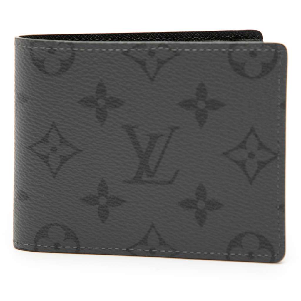 Louis Vuitton Monogram Eclipse Reverse Slender Wallet Grey Very good condition - Front View
