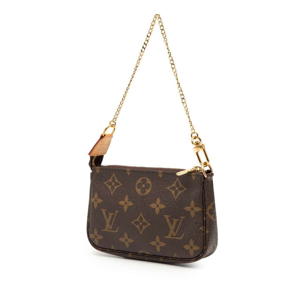 Louis Vuitton Monogram Mini Pochette Accessoires Brown Very good - Back View