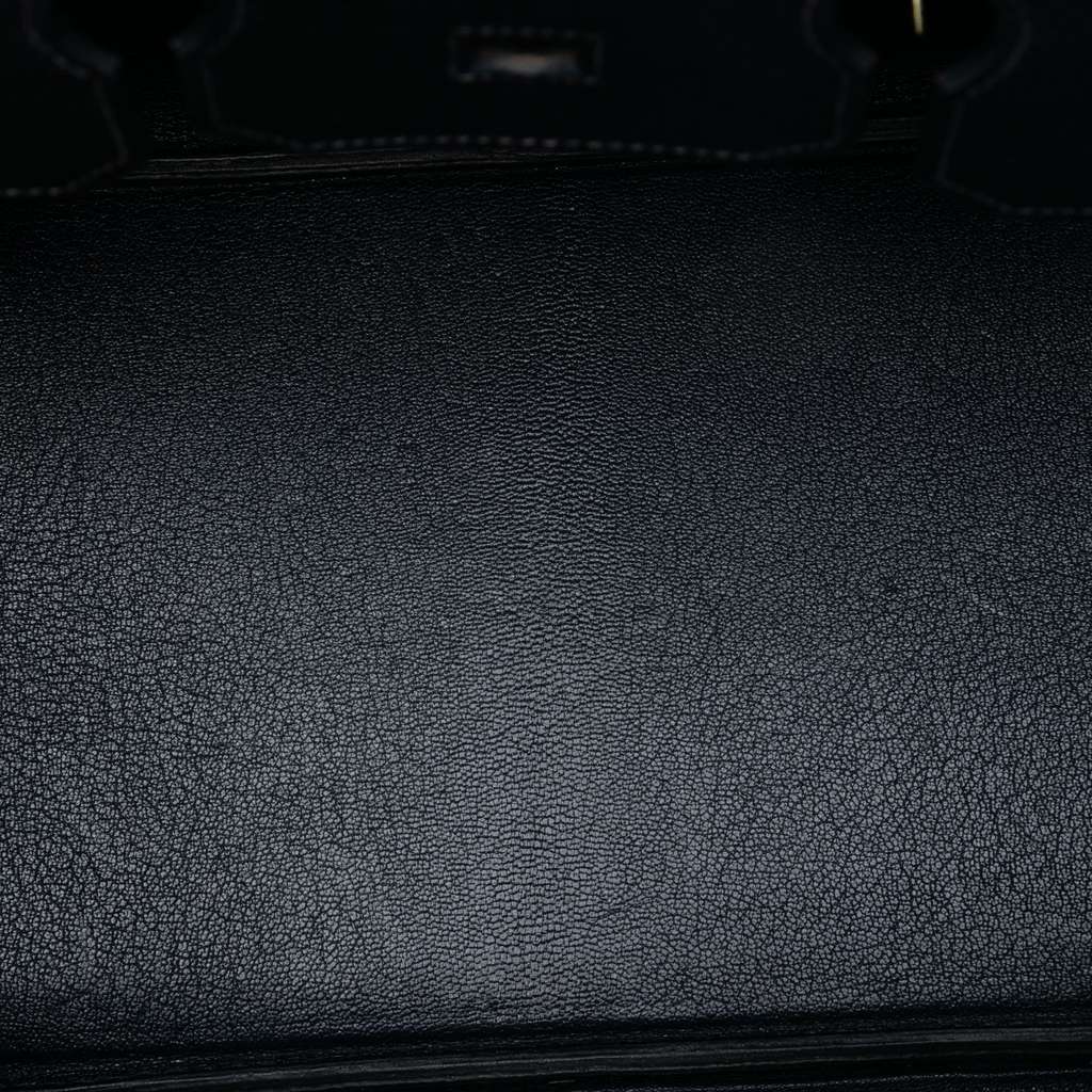 Hermès Togo Birkin Retourne 35 Blue Leather Good condition - Model View
