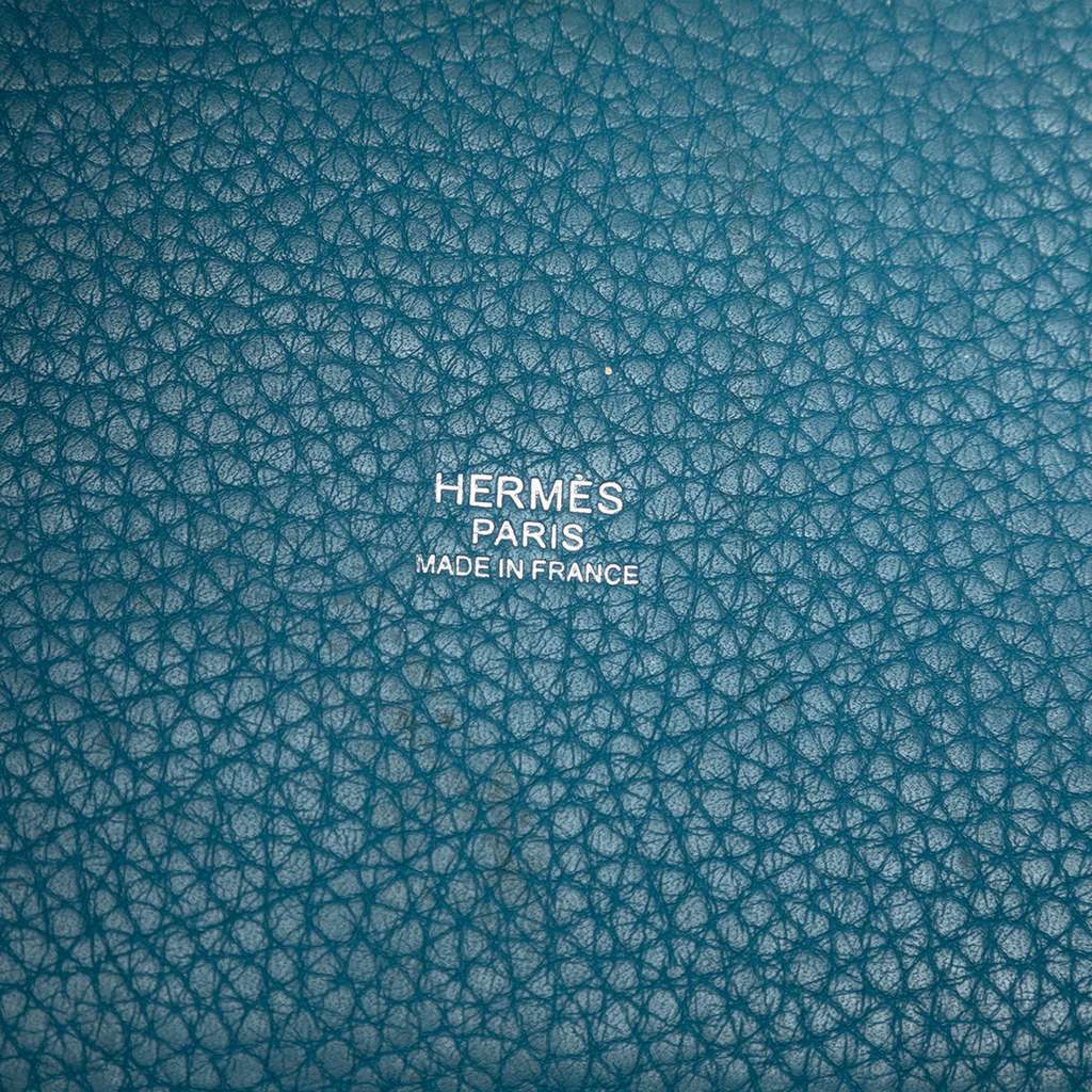 Hermès Clemence Picotin Lock 18 Blue Leather Good - Box View