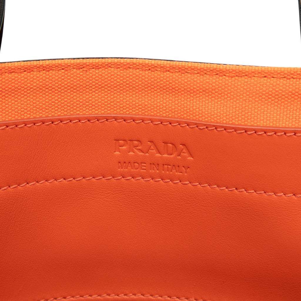 Prada Medium Canvas Ouverture Satchel Black Canvas Very good condition - Box View