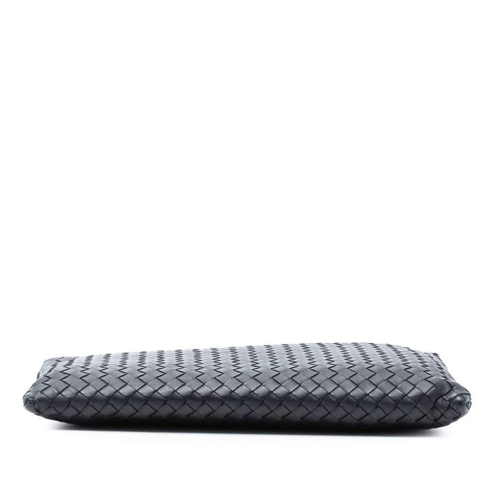 Bottega Veneta Nappa Intrecciato Clutch Black Leather Good - Inside View