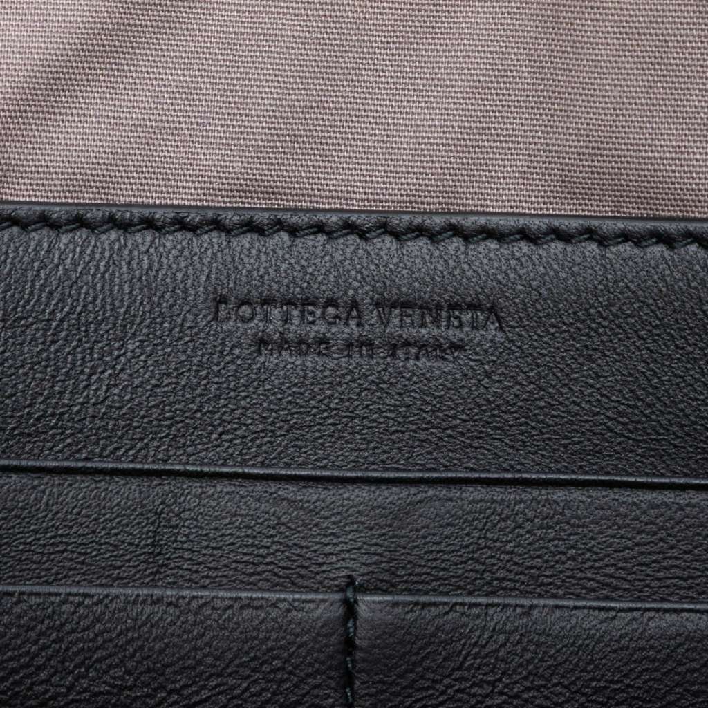 Bottega Veneta Nappa Intrecciato Clutch Black Leather Good - Box View