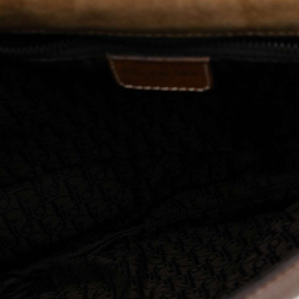 Dior Leather Baudrier Saddle Bag Brown Leather Very good condition - Model View